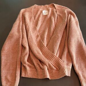 Billabong Ribbed Knit Cardigan - Peach
